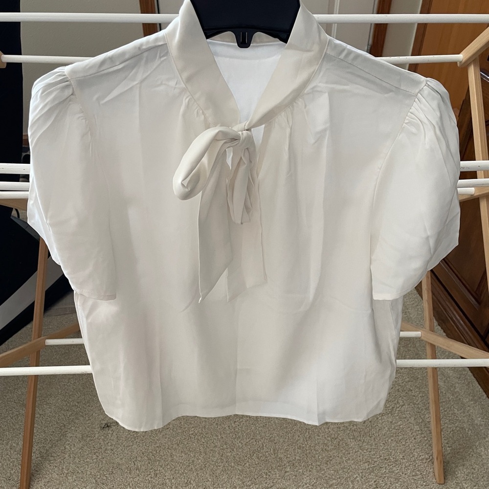 Elegant White Women's Blouse
